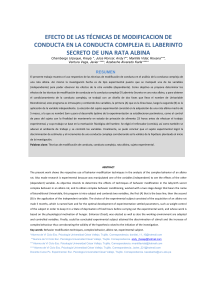 Modificación de Conducta en Ratas Albinas: Un Estudio