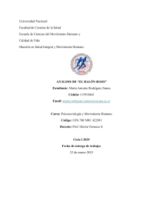 Análisis Psicosociológico de El Balón Rojo