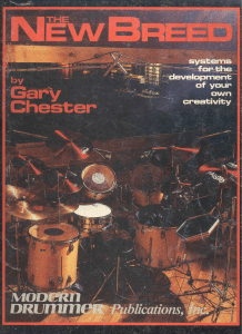 The New Breed: Drumming Creativity by Gary Chester