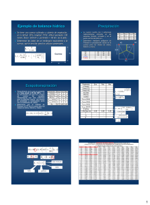 Balance Hídrico: Ejemplo Práctico