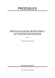 Protocolo de Detección de Dislexia en Primaria