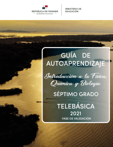 Gu&iacute;a de Autoaprendizaje: F&iacute;sica, Qu&iacute;mica y Biolog&iacute;a - 7&deg; Grado