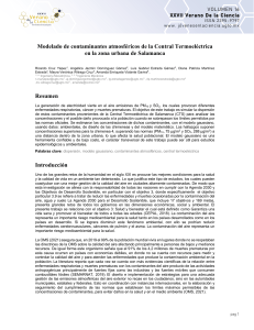 Modelado de Contaminantes Atmosféricos en Salamanca