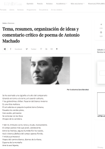 Análisis del poema de Antonio Machado: Tema, Resumen y Crítica