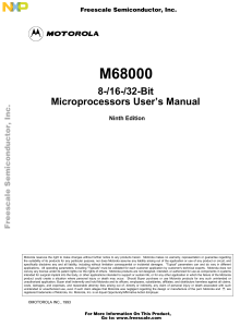Motorola M68000 Microprocessors User's Manual
