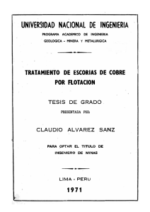 Tratamiento de Escorias de Cobre por Flotación - Tesis