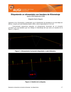 Etiquetado de Alineamientos con Kilometraje en Civil 3D