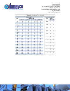C&aacute;lculo de Breakers para Motores El&eacute;ctricos: Tabla de Referencia