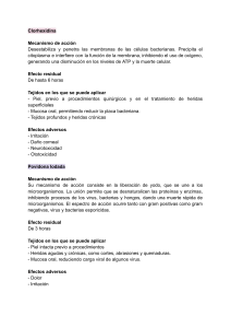 Antis&eacute;pticos: Clorhexidina, Povidona, Per&oacute;xido - Comparativa