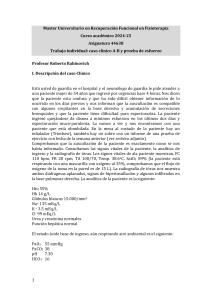 Caso Clínico Fisioterapia: EPOC e Insuficiencia Respiratoria