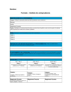 Formato An&aacute;lisis Jurisprudencia: Gu&iacute;a Legal Detallada