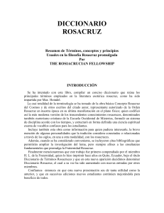 Diccionario Rosacruz: T&eacute;rminos, Conceptos y Principios