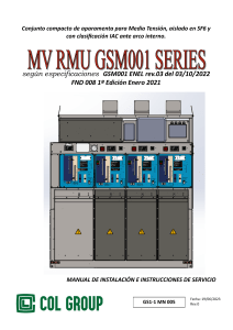 Manual RMU GSM001: Instalaci&oacute;n y Servicio MT