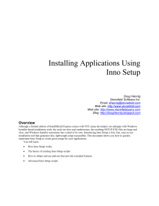 Inno Setup Tutorial: Create Application Installers