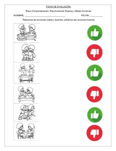 Ficha de Evaluación: Buen Comportamiento en la Escuela Primaria