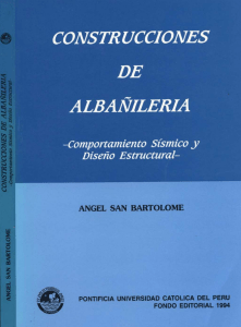 Construcciones de Albañilería: Diseño Sísmico Estructural