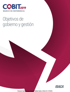 COBIT 2019: Objetivos de Gobierno y Gesti&oacute;n
