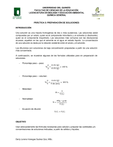 Práctica de Laboratorio: Preparación de Soluciones en Química
