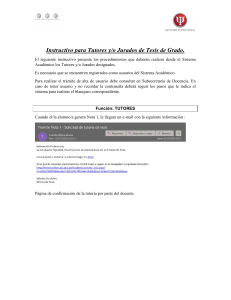 Gu&iacute;a para Tutores/Jurados de Tesis - Procedimientos del Sistema Acad&eacute;mico