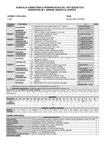 Test de Bender: Plantilla de Correcci&oacute;n e Interpretaci&oacute;n Koppitz