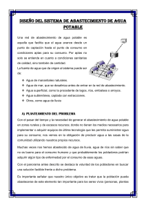 Diseño de Sistema de Abastecimiento de Agua Potable Comunitario