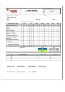 Lista de Chequeo Rodillo Compactador - Seguridad y Salud