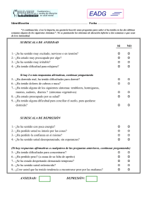 Cuestionario de ansiedad depresion