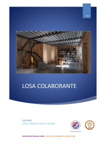 Losa Colaborante: Dise&ntilde;o en Acero y Madera - Informe