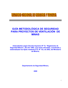Gu&iacute;a de Seguridad: Ventilaci&oacute;n en Minas Subterr&aacute;neas