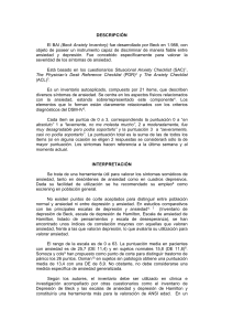 Inventario de Ansiedad de Beck (BAI): Descripci&oacute;n y Propiedades