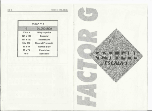 Test de Inteligencia Cattell - G (Escala 1)