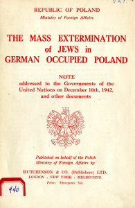 The Mass Extermination of Jews in German Occupied Poland
