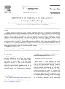 Verstegen, J. 2008. Endocrinology of pregnancy in the dog