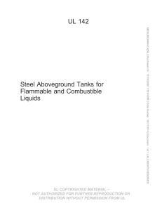 UL 142: Steel Aboveground Tanks Standard