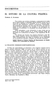 Cultura Política: Estudio y Teoría por Gabriel A. Almond