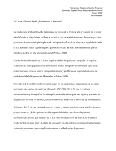 IA en Salud: ¿Herramienta o Amenaza? Ética y Responsabilidad