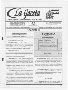 Diario Oficial Honduras: Decretos y Acuerdos Ambientales