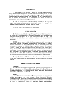 Body Shape Questionnaire (BSQ): Descripci&oacute;n y Propiedades