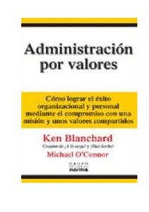 Administraci&oacute;n por Valores: &Eacute;xito y Compromiso