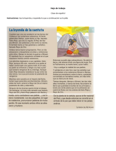 Leyenda de la Cantuta: Hoja de Trabajo de Español