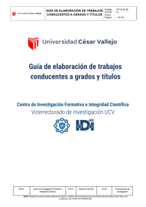 Guía para Trabajos de Grado UCV: Estructura y Evaluación