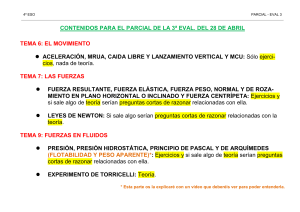 Guía de Estudio Física 4º ESO - Movimiento, Fuerzas, Fluidos