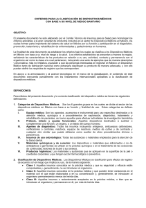 Guías de Clasificación de Dispositivos Médicos en México