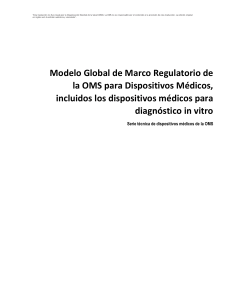 Marco Regulatorio OMS Dispositivos Médicos