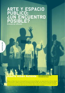 Arte y Espacio Público: ¿Un Encuentro Posible? Reflexiones