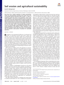 Soil Erosion & Agricultural Sustainability: A Scientific Analysis