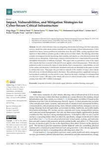 Cybersecurity for Critical Infrastructure: Attacks & Mitigation