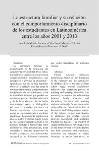 Estructura Familiar y Disciplina en Estudiantes Latinoamericanos