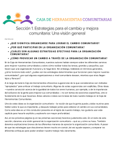 Estrategias para el Cambio Comunitario: Gu&iacute;a General