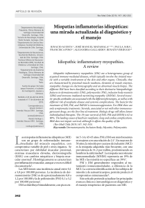 Miopat&iacute;as Inflamatorias Idiop&aacute;ticas: Diagn&oacute;stico y Manejo